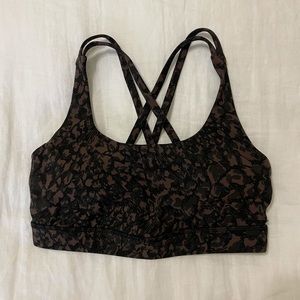 lululemon Energy Bra  Wild Thing Camo Size 6